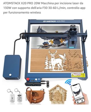 Atomstak incisore laser
