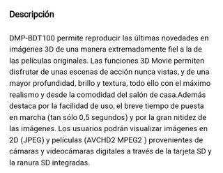 Reproductor Blu-ray Panasonic DMP-BDT100