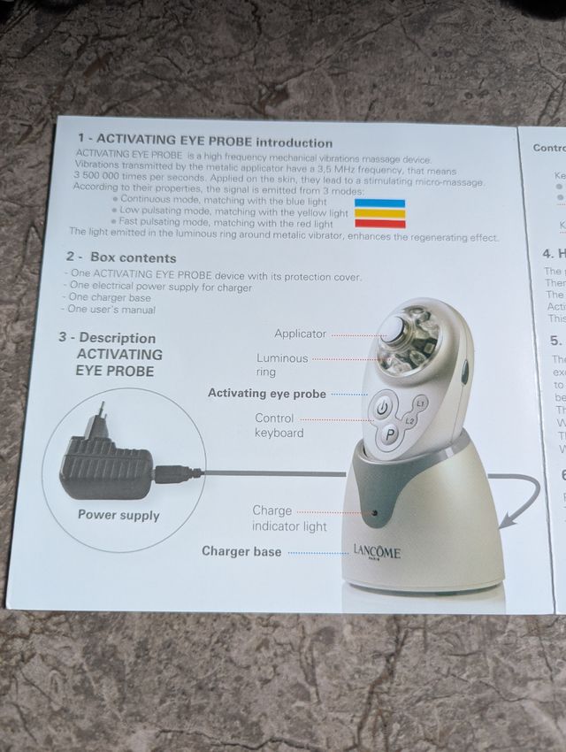 Lancome aparato micro masaje bolsas y ojeras