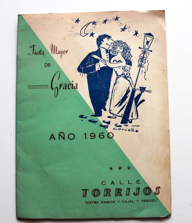 Programa antiguo Fiesta Mayor de Gracia 1960