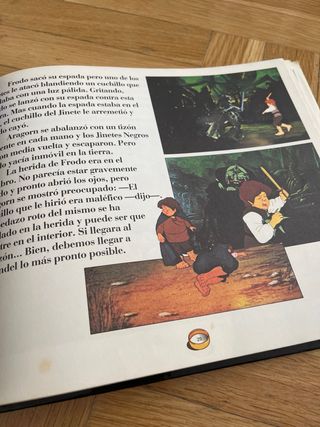 El Señor de los Anillos. Libro película animación
