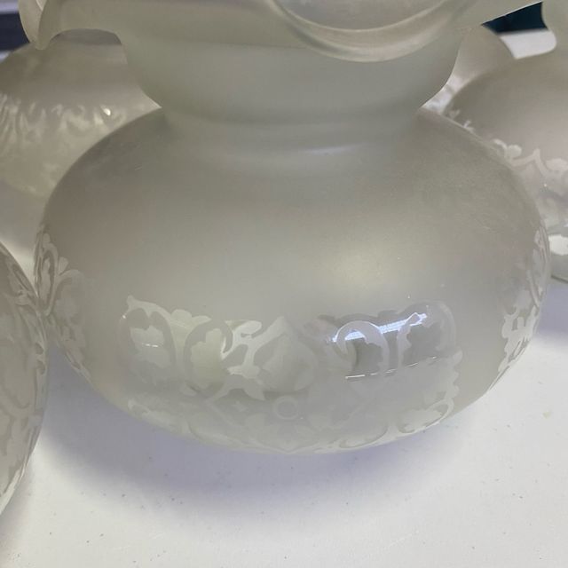 Pack de 6 apliques de cristal estilo vintage