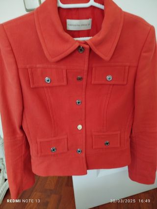 Chaqueta Purificación García  color coral