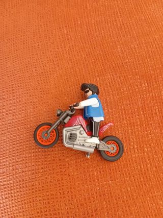 Playmobil - Moto roja con piloto