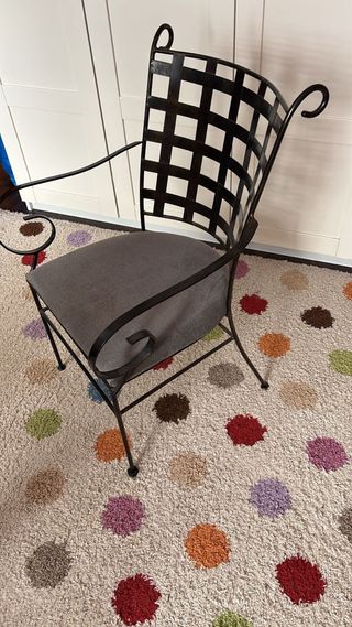 Silla forja artesanal 