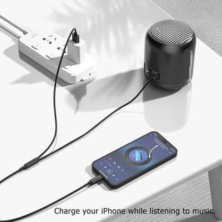 Cable Auxiliar audio con carga 2 en 1 para iPhone