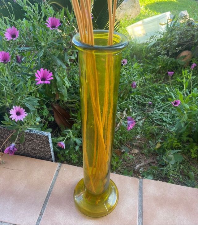 Jarron Cristal Amarillo