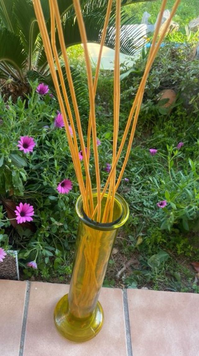 Jarron Cristal Amarillo