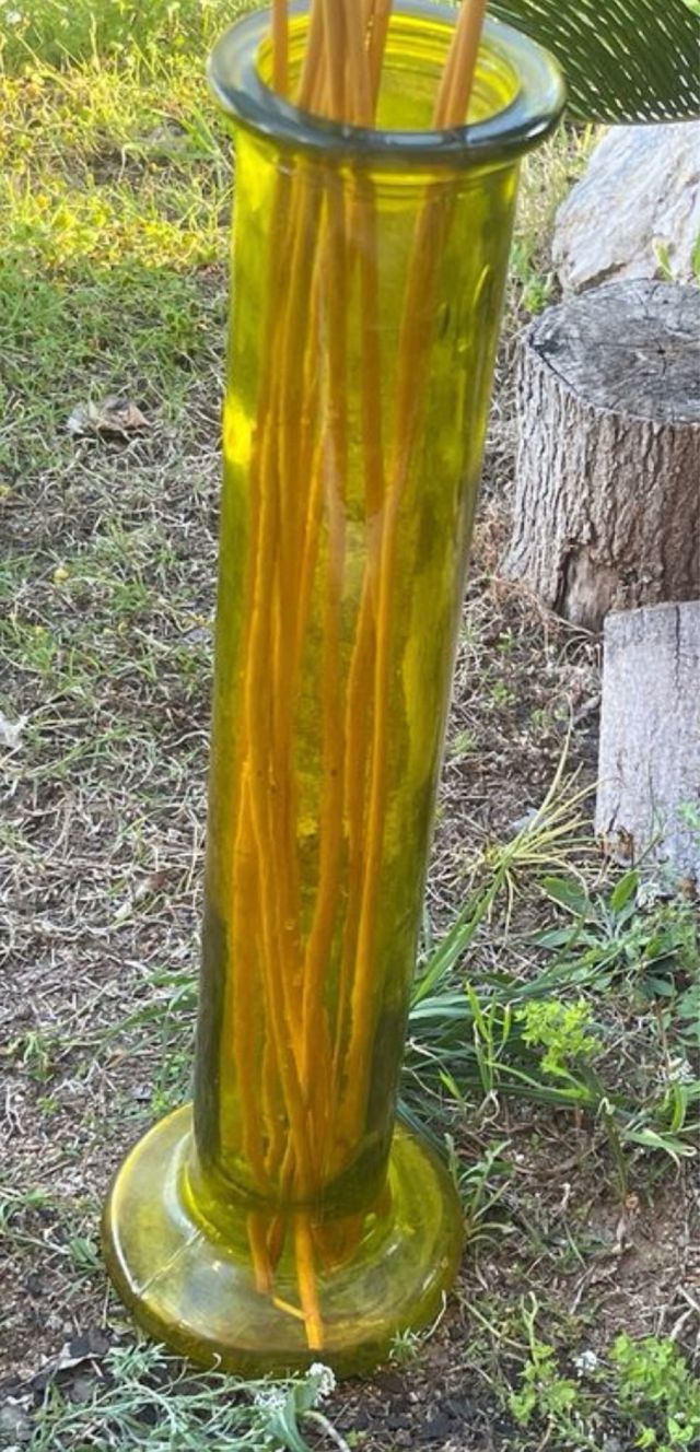 Jarron Cristal Amarillo