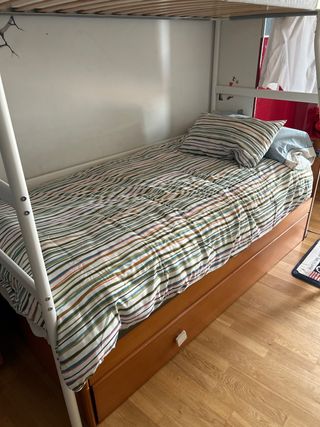 Cama nido con dos colchones