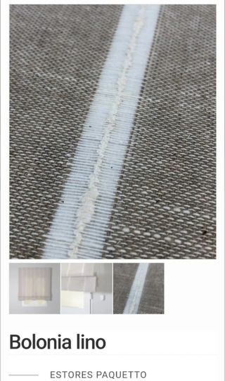 NUEVAS 2 cortinas estor Bolonia Lino 90x250