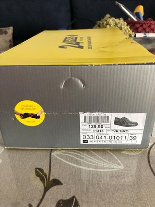 Zapatos caballero 24hrs num. 39 color negro