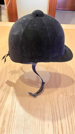 Casco hipica terciopelo NEGOCIABLE