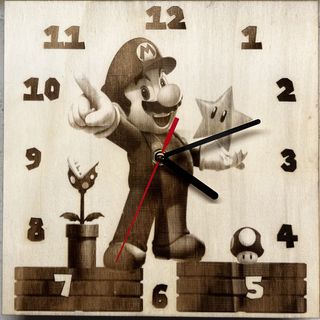 OROLOGIO DA PARETE MARIO BROSS HANDMADE