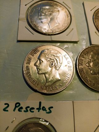 LOTE MONEDAS ESPAÑA PLATA 