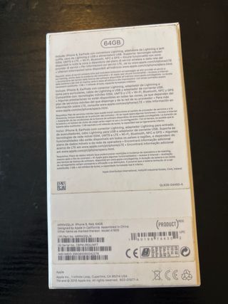 Caja iphone 8 64gb product red