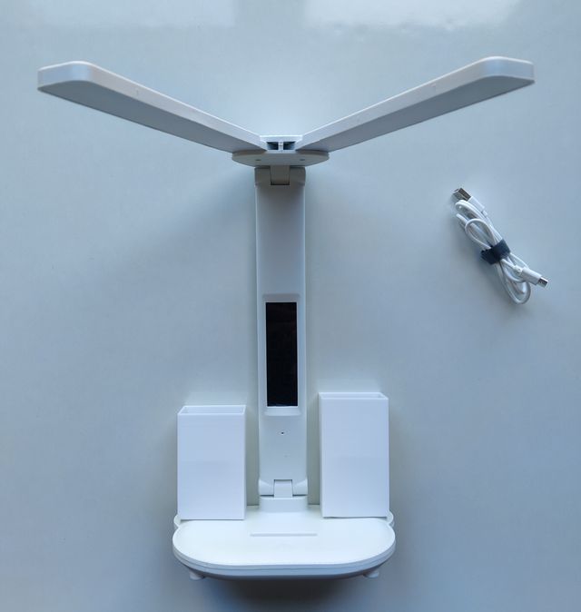 Flexo LED USB con Batería, Pantalla y Portalápices