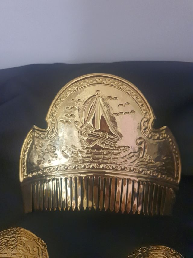 Peinetas adulta plata y oro