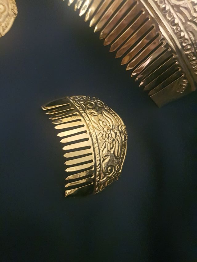 Peinetas adulta plata y oro