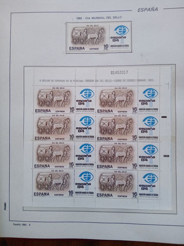 Album sellos nuevos España 1975-1984