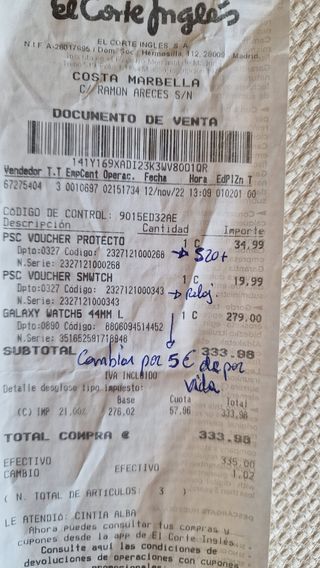 Galaxy watch 5 44mm con garantía