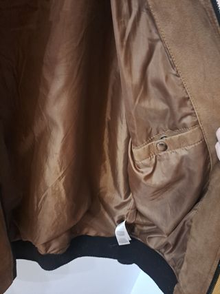 Chaqueta bomber de ante