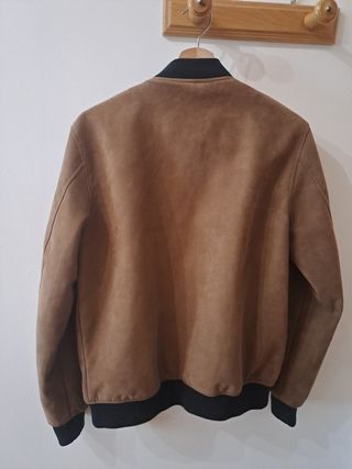 Chaqueta bomber de ante