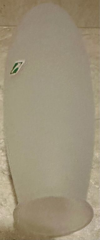 Vaso bianco vetro Murano Ghisetti