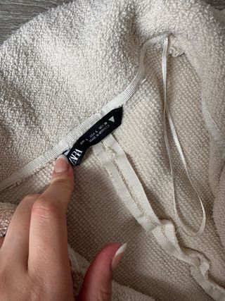 Vestido largo beige de Zara  Talla L