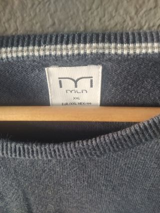 Jersey de algodón hombre Milano azul marino. 