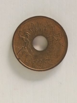 5 monedas de 25 ptas 1990-92-91-96