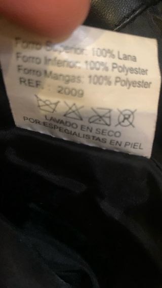 Abrigo piel cuello y puños pelo