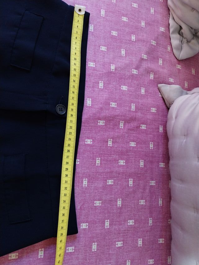 Pantalón recto vestir azul marino Talla M
