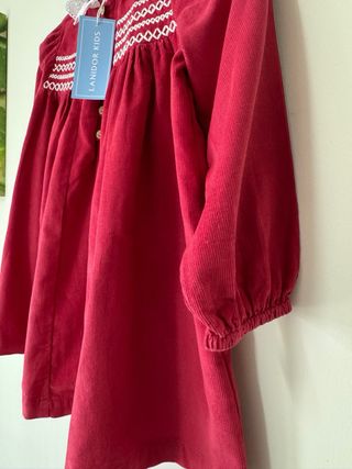 Vestido vermelho Lanidor 4 anos Novo