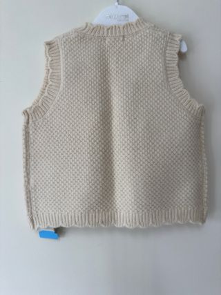 Colete malha creme Lanidor