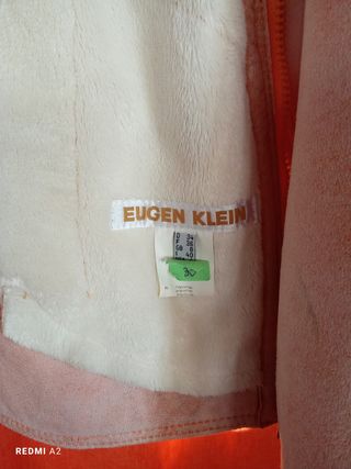 CHAQUETA DE ANTE EUGEN KLEIN COLOR NARANJA TALLA S