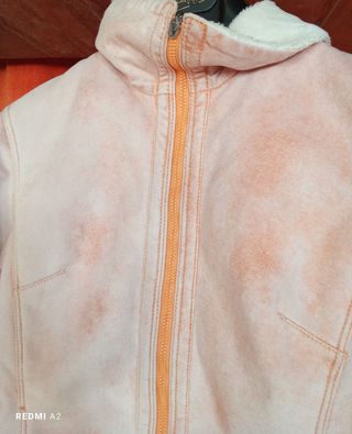 CHAQUETA DE ANTE EUGEN KLEIN COLOR NARANJA TALLA S
