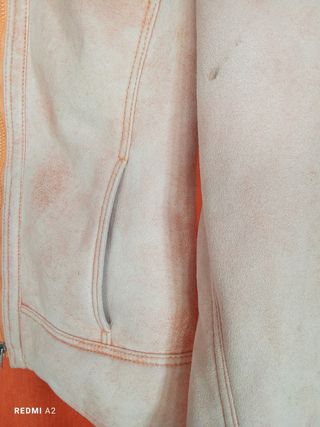 CHAQUETA DE ANTE EUGEN KLEIN COLOR NARANJA TALLA S