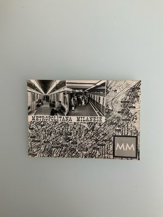 Cartolina metropolitana milanese linea 1
