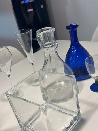 LOTE CRISTAL COPAS VAJILLA