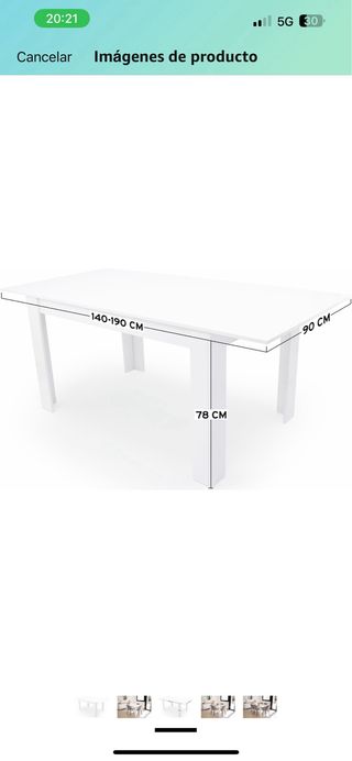 MESA COCINA EXTENSIBLE 