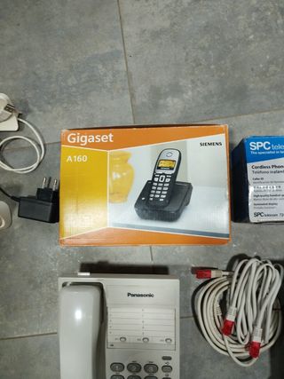 Lote teléfonos inalámbricos y fijos