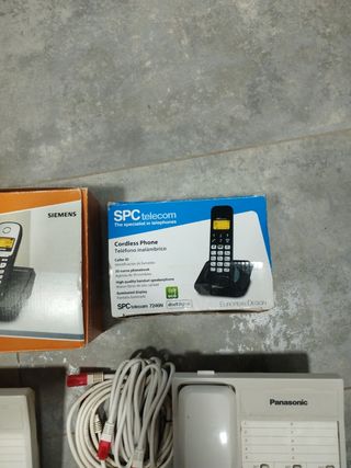 Lote teléfonos inalámbricos y fijos