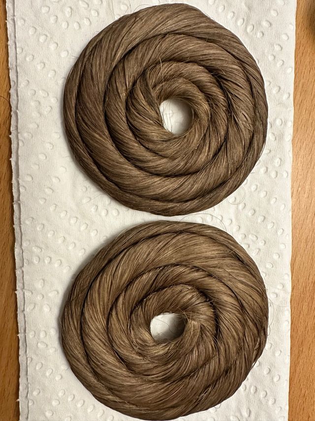 Rodetes y mallas pelo fallera niña