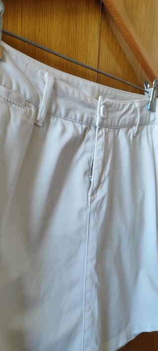 Falda vaquera blanca