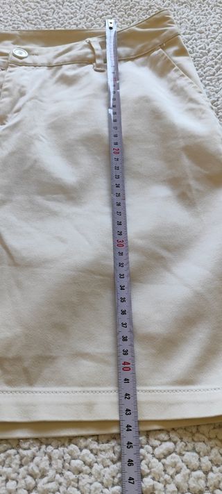 Falda vaquera blanca