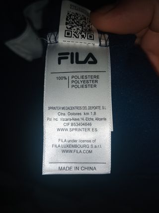 Conjunto deportivo FILA
