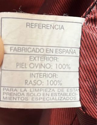 Chaqueta Piel Mujer Roja