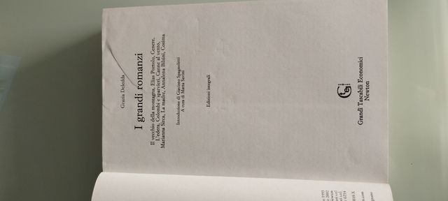 I grandi romanzi