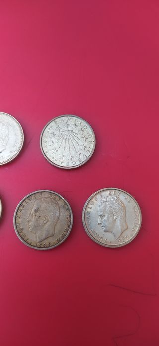 Monedas 100 pesetas,años 1983,1985,1989,1993,2001.